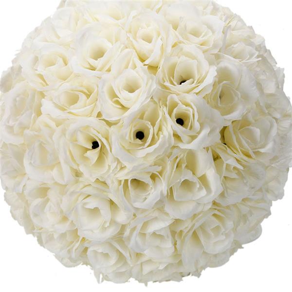 10Pcs 25CM Flower Balls Wedding Decoration Ivory White 
