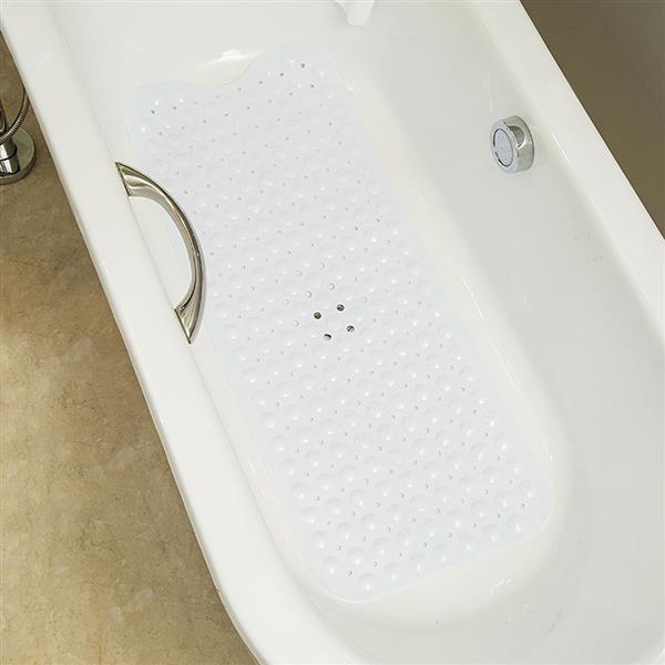Bathroom Bathtub Non-slip Bath Mat 99*39cm Milky White 