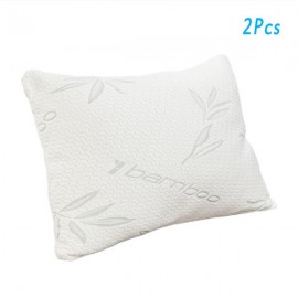[US-W]2pcs Gel Particle Crushed Cotton Pillows Queen