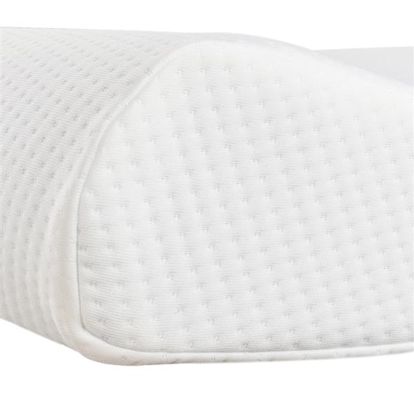 [US-W]19.7x11.8x3/4" Memory Cotton High And Low Profile Pillow 