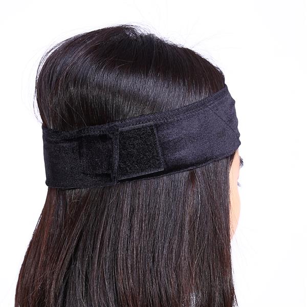 1pc Flexible Velvet Fasten Wig Grip Scarf Hair Band Headband (Black) 