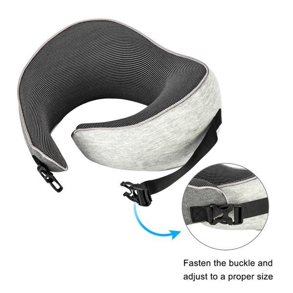 [US-W]Arc Neck Pillow SN-FC592 Buckle Gray 