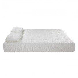 10" Four-Layer COOL Medium Firm Memory Cotton Mattress with Two Pillow Punches