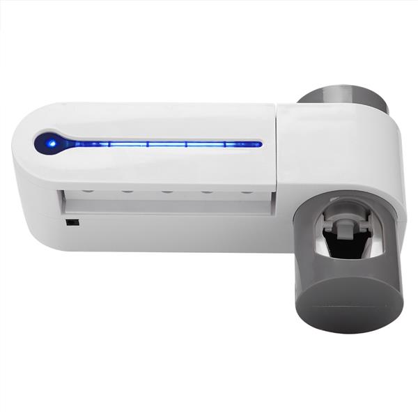 UV Light Sterilization Toothbrush Holder Sterilizer Automatic Toothpaste Dispenser 110V US Plug 