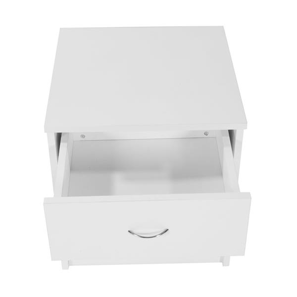 1pc Drawer Arc-shaped Handle Night Stand White 