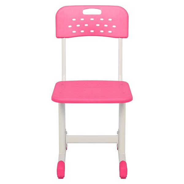 Adjustable Student Desk and Chair Kit Pink 