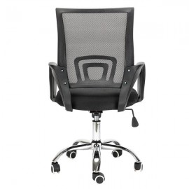 [US-W]Mesh Back Gas Lift Adjustable Office Swivel Chair Black